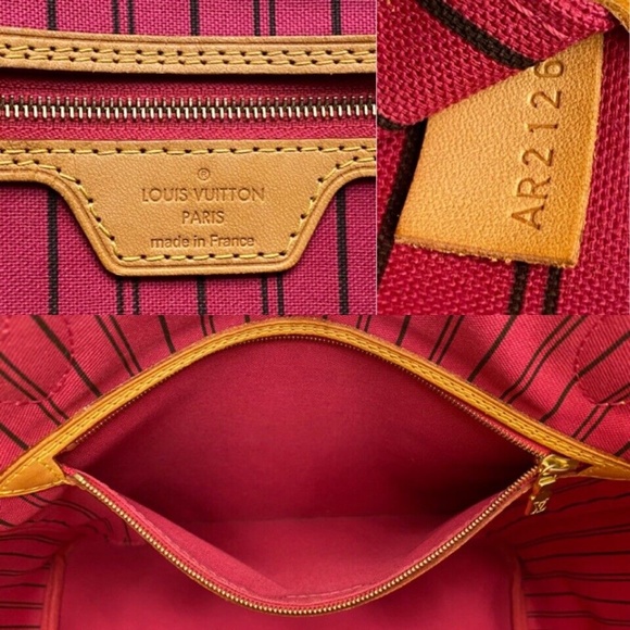 ❤️🩹SOLD❤️🩹 Louis Vuitton Neverfull MM Monogram Pivoine Shoulder Tote (AR2126) - Picture 10 of 15